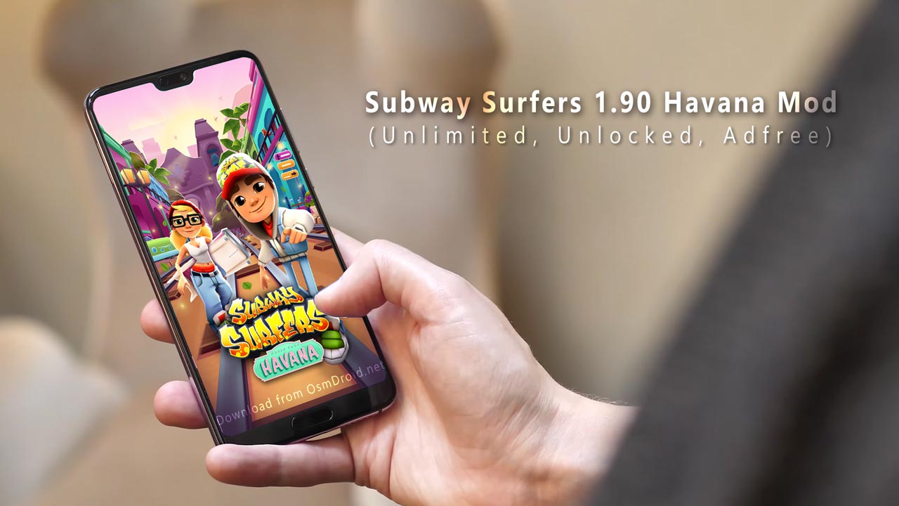 Subway Surfers 1.90.0 apk Havana Modded (unlimited, unlocked, cheat, hack)